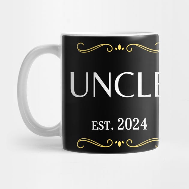 uncle to be - uncle est 2024 by vaporgraphic